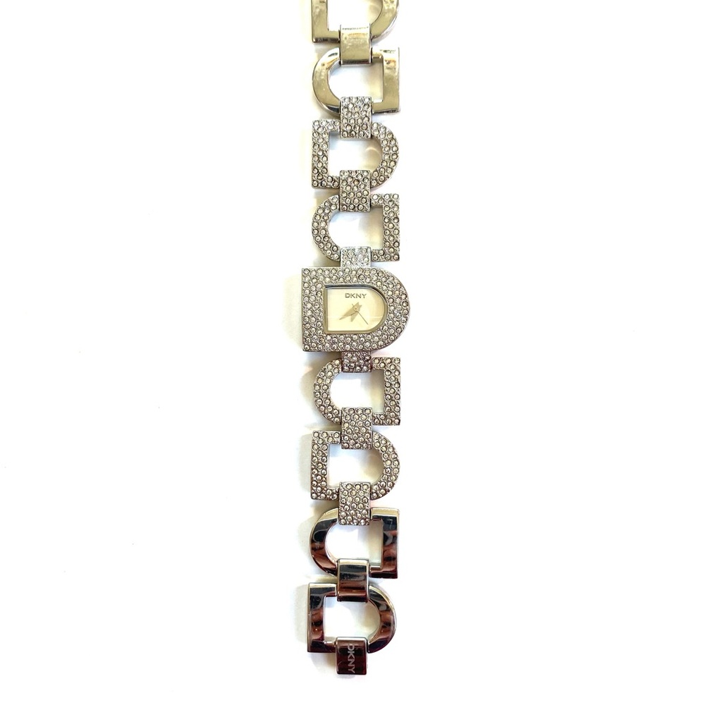 DKNY Silver Crystal Accent Watch